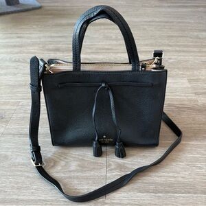Kate Spade Hayes Street Black Leather Crossbody Purse